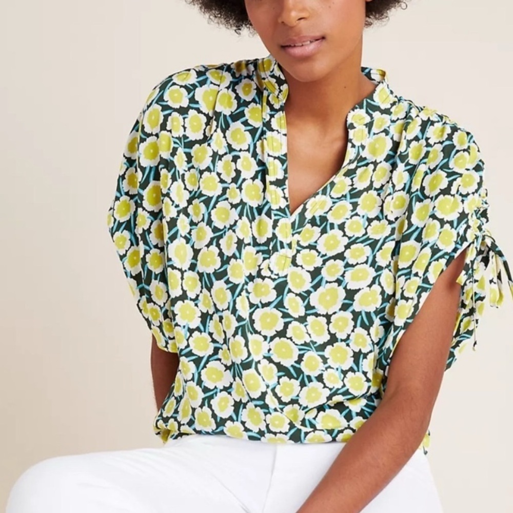 Diane von Furstenburg Grania Silk Floral Top